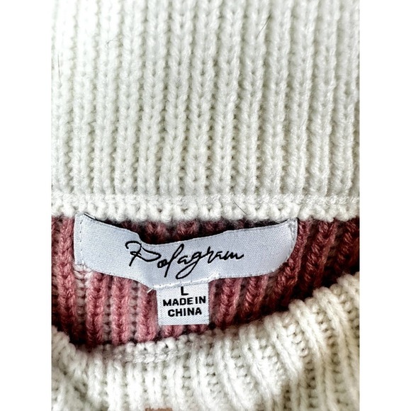 Pre-Loved Polagram mauve and beige Knit Skirt sz LRG - Picture 3 of 6